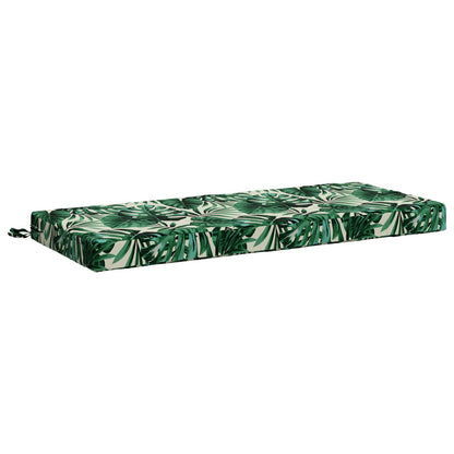 vidaXL Bench Cushions SOEST 2 pcs 100% Polyester Leaf Pattern 4