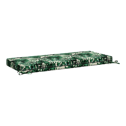 vidaXL Bench Cushions SOEST 2 pcs 100% Polyester Leaf Pattern 6