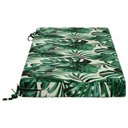vidaXL Bench Cushions SOEST 2 pcs 100% Polyester Leaf Pattern 5