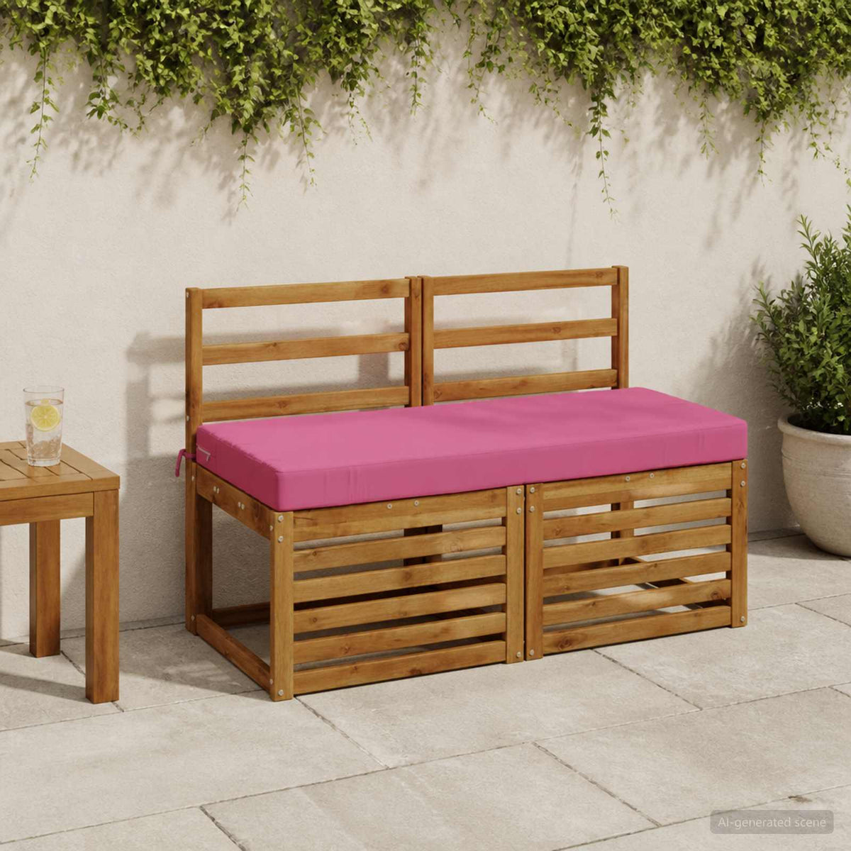Bench Cushions SOEST Polyester Pink