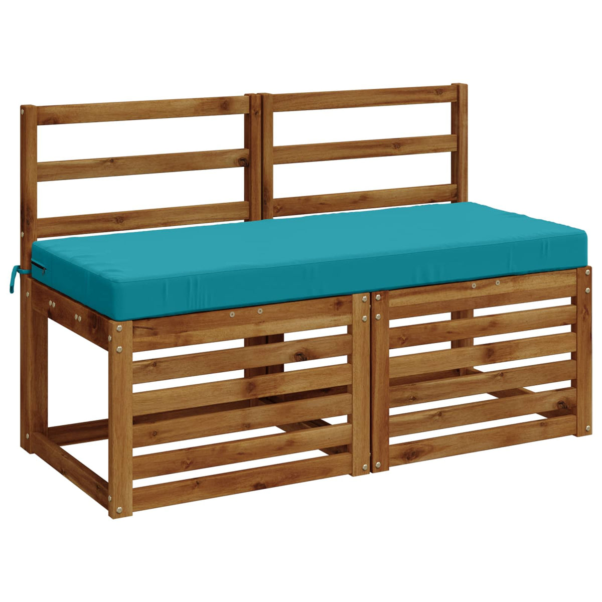 Bench Cushions SOEST 2 pcs Polyester Depth 50 cm Height 8 cm Width 110 cm Turquoise