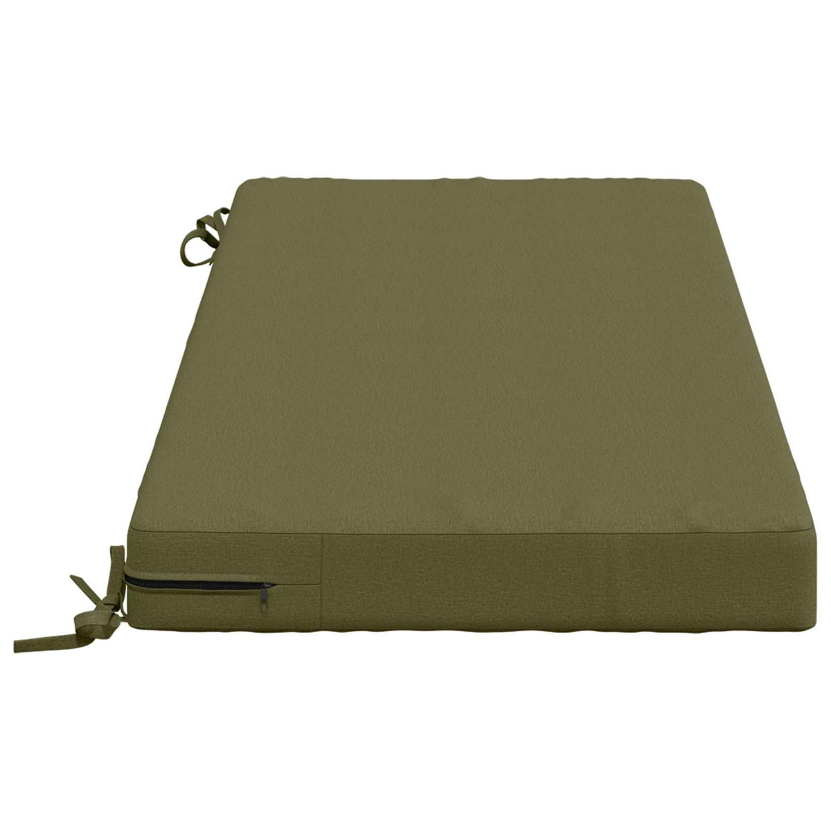 Bench Cushions SOEST 2 pcs 100% Polyester Olive Green