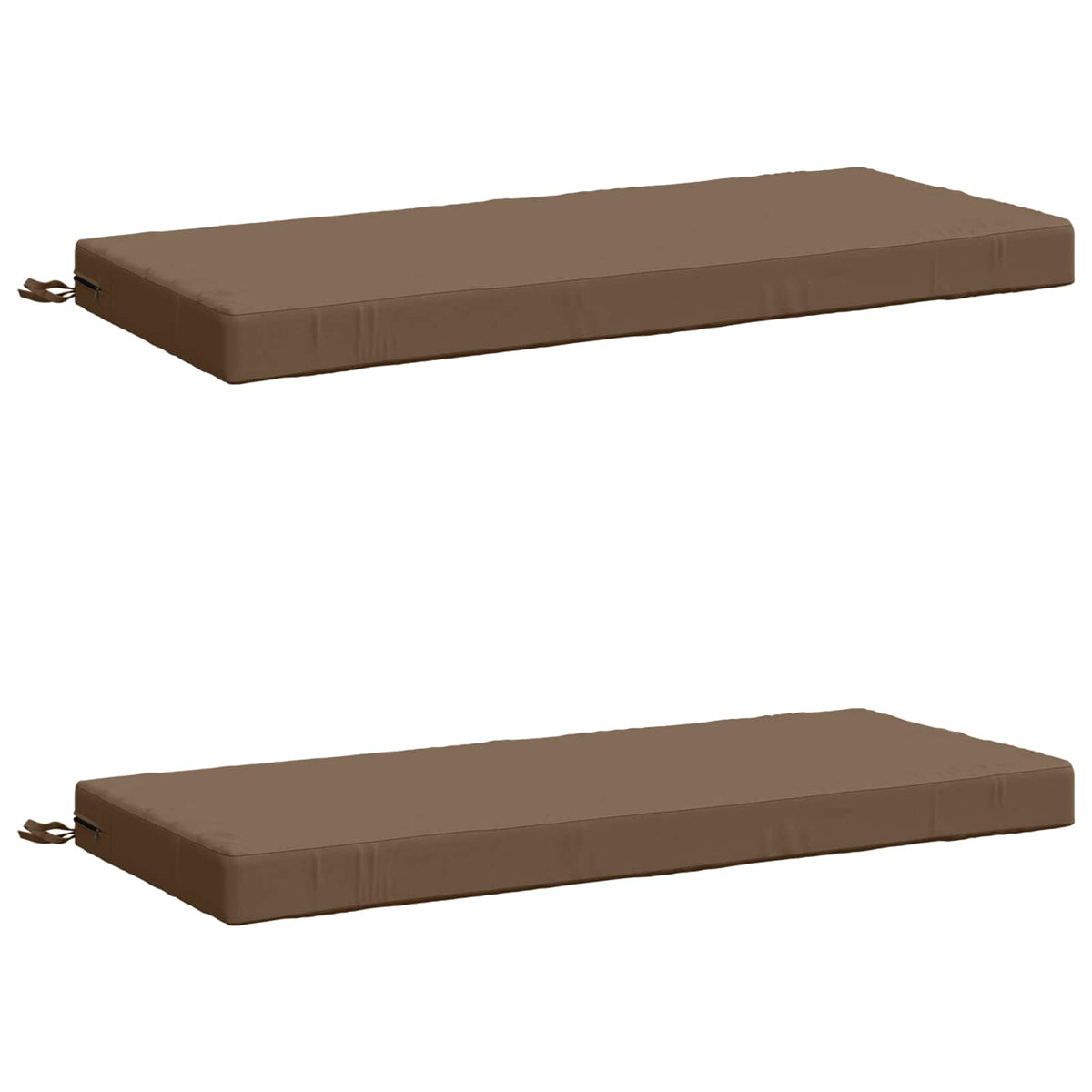 Bench Cushions SOEST 2 pcs 100% Polyester Taupe