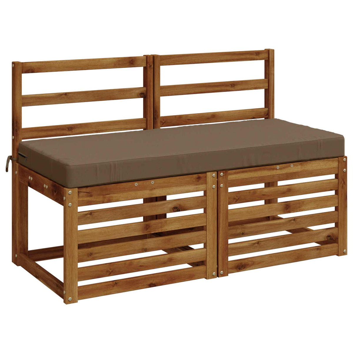 Bench Cushions SOEST 2 pcs 100% Polyester Taupe