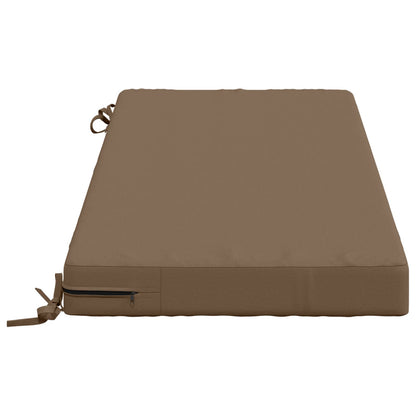 Bench Cushions SOEST 2 pcs 100% Polyester Taupe
