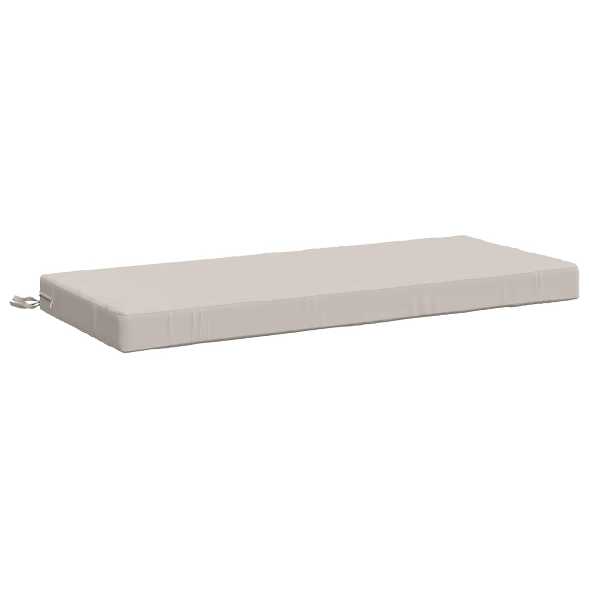 vidaXL Bench Cushions SOEST 2 pcs 100% Polyester White 120 x 50 x 8 cm 4