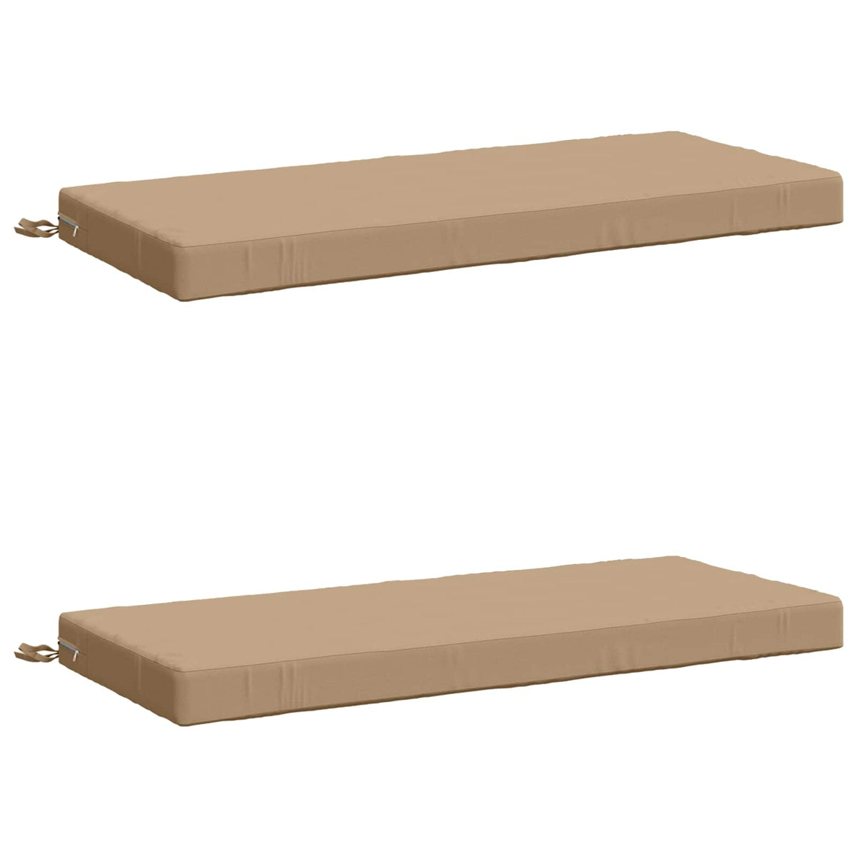 Bench Cushions SOEST 2 pcs 100% Polyester Sand