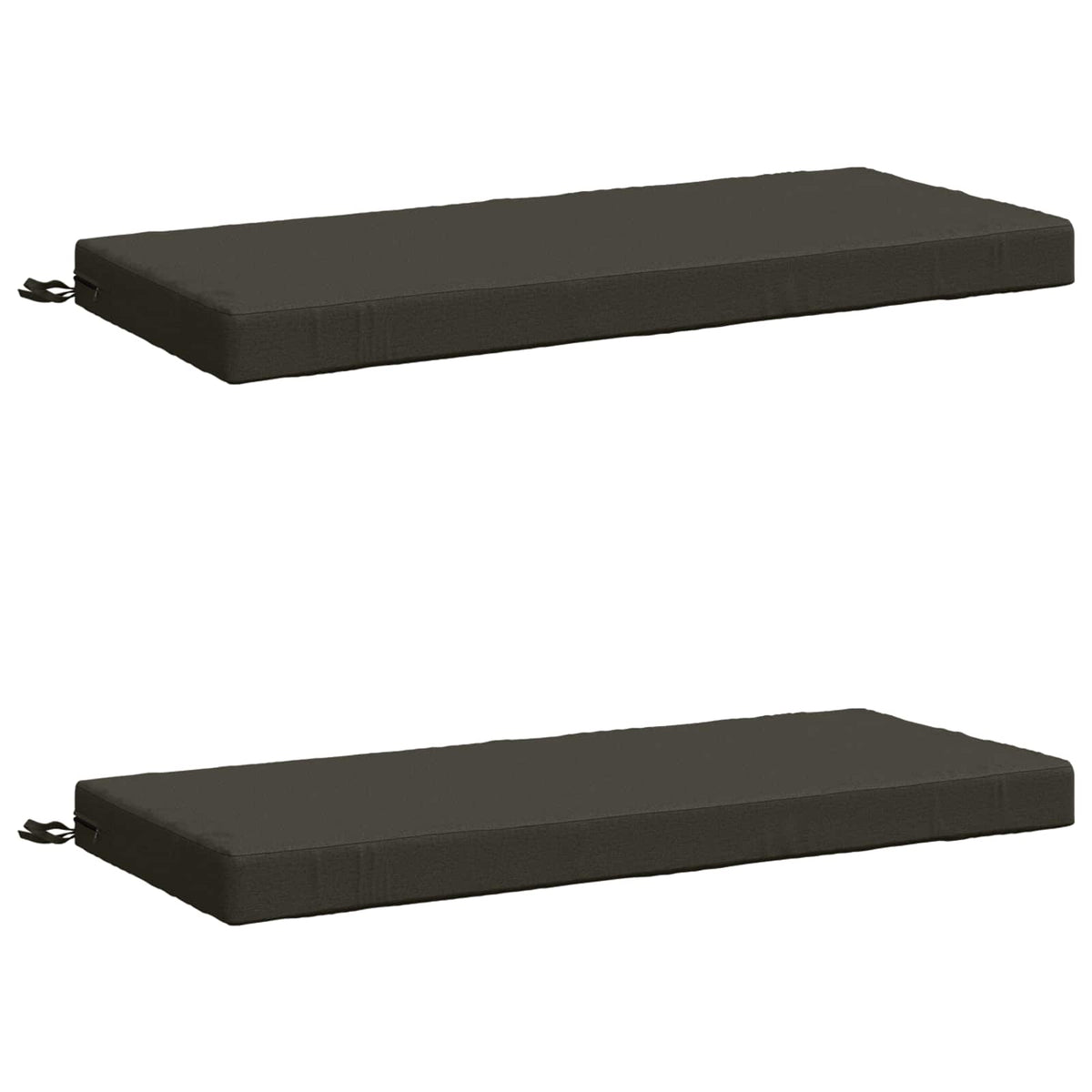 Bench Cushions SOEST 2 pcs 100% Polyester Anthracite