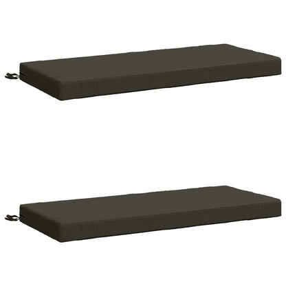 Bench Cushions SOEST 2 pcs 100% Polyester Anthracite