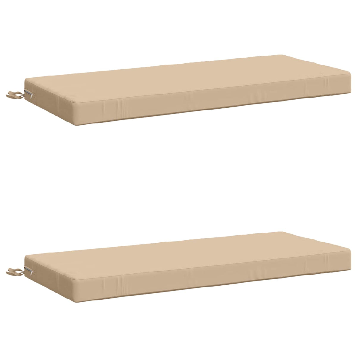 Bench Cushions SOEST 2 pcs 100% Polyester Cream