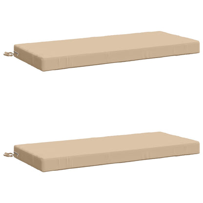 Bench Cushions SOEST 2 pcs 100% Polyester Cream
