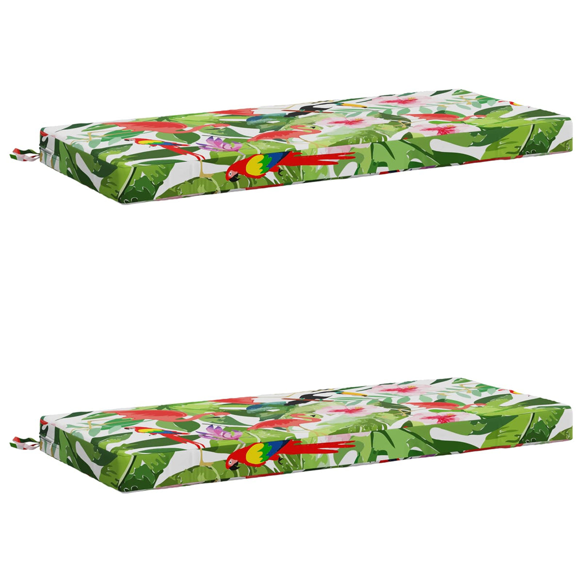 Bench Cushions SOEST 2 pcs 100% Polyester Multicolour
