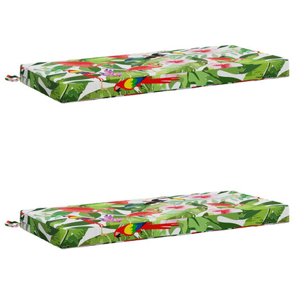 Bench Cushions SOEST 2 pcs Polyester Depth 50 cm Height 8 cm Width 120 cm Multicolour