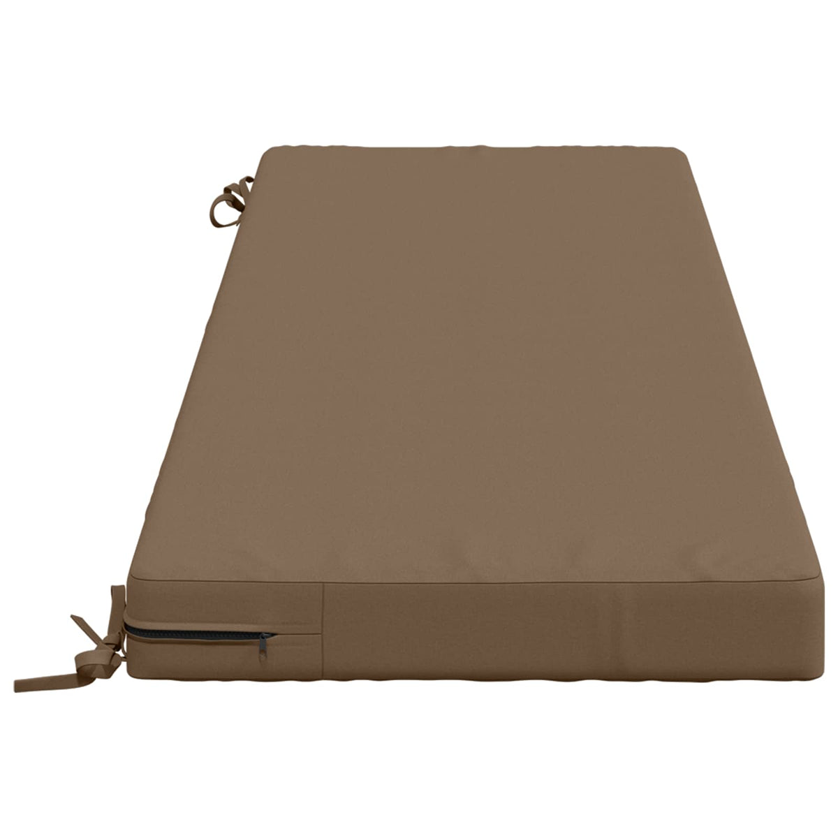vidaXL 2-Piece Bench Cushions SOEST 2 pcs 100% Polyester Taupe 5