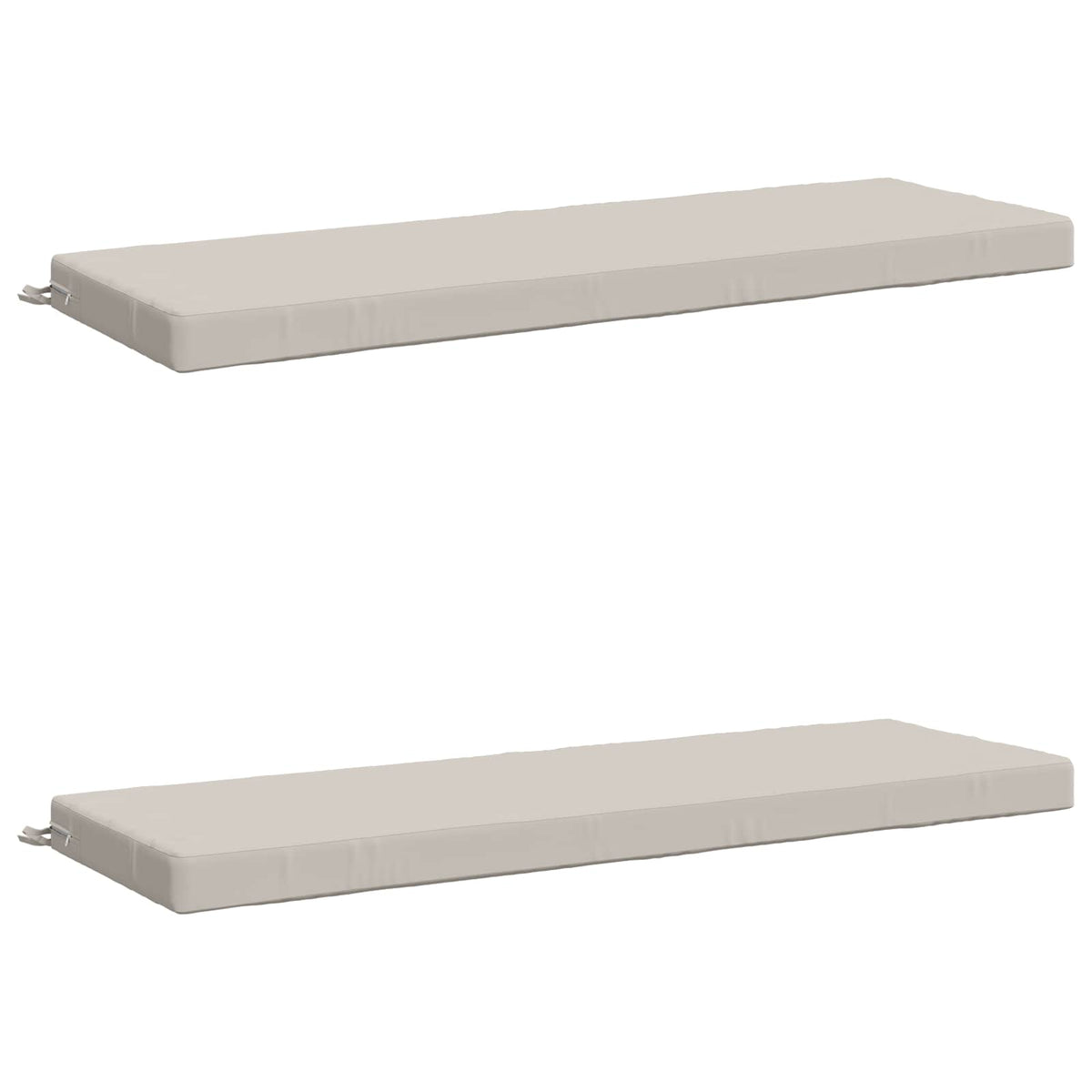 vidaXL 2-Piece Bench Cushions SOEST 2 pcs 100% Polyester White 2