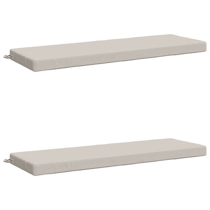 vidaXL 2-Piece Bench Cushions SOEST 2 pcs 100% Polyester White 2