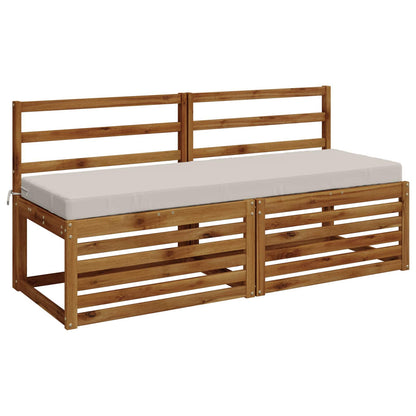 vidaXL 2-Piece Bench Cushions SOEST 2 pcs 100% Polyester White 3