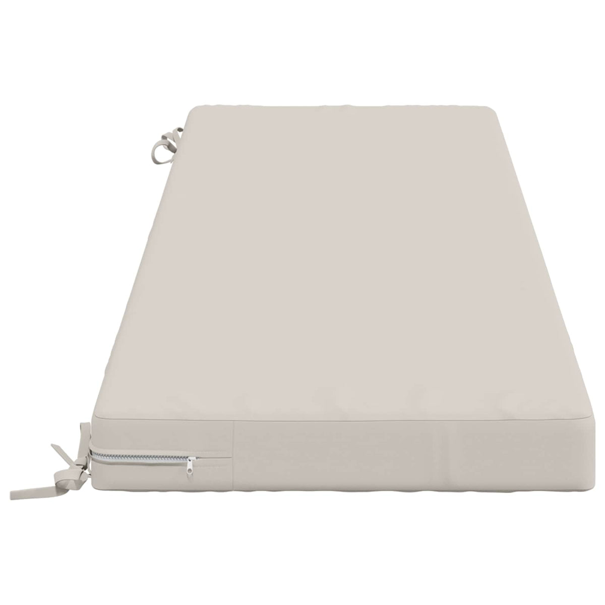 vidaXL 2-Piece Bench Cushions SOEST 2 pcs 100% Polyester White 5
