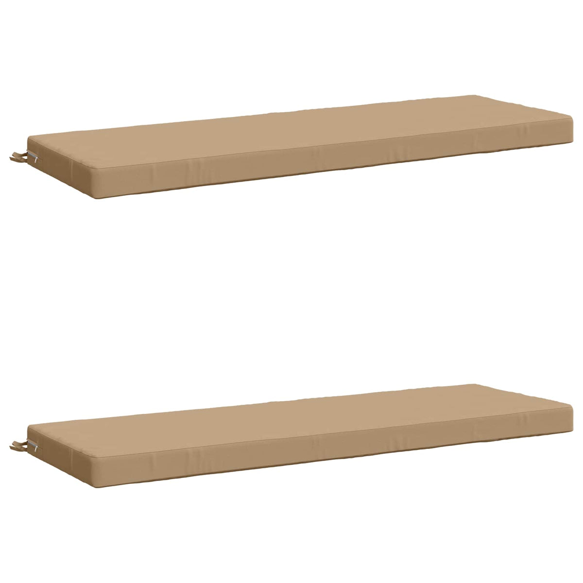 vidaXL 2-Piece Bench Cushions SOEST 2 pcs 100% Polyester Sand 2