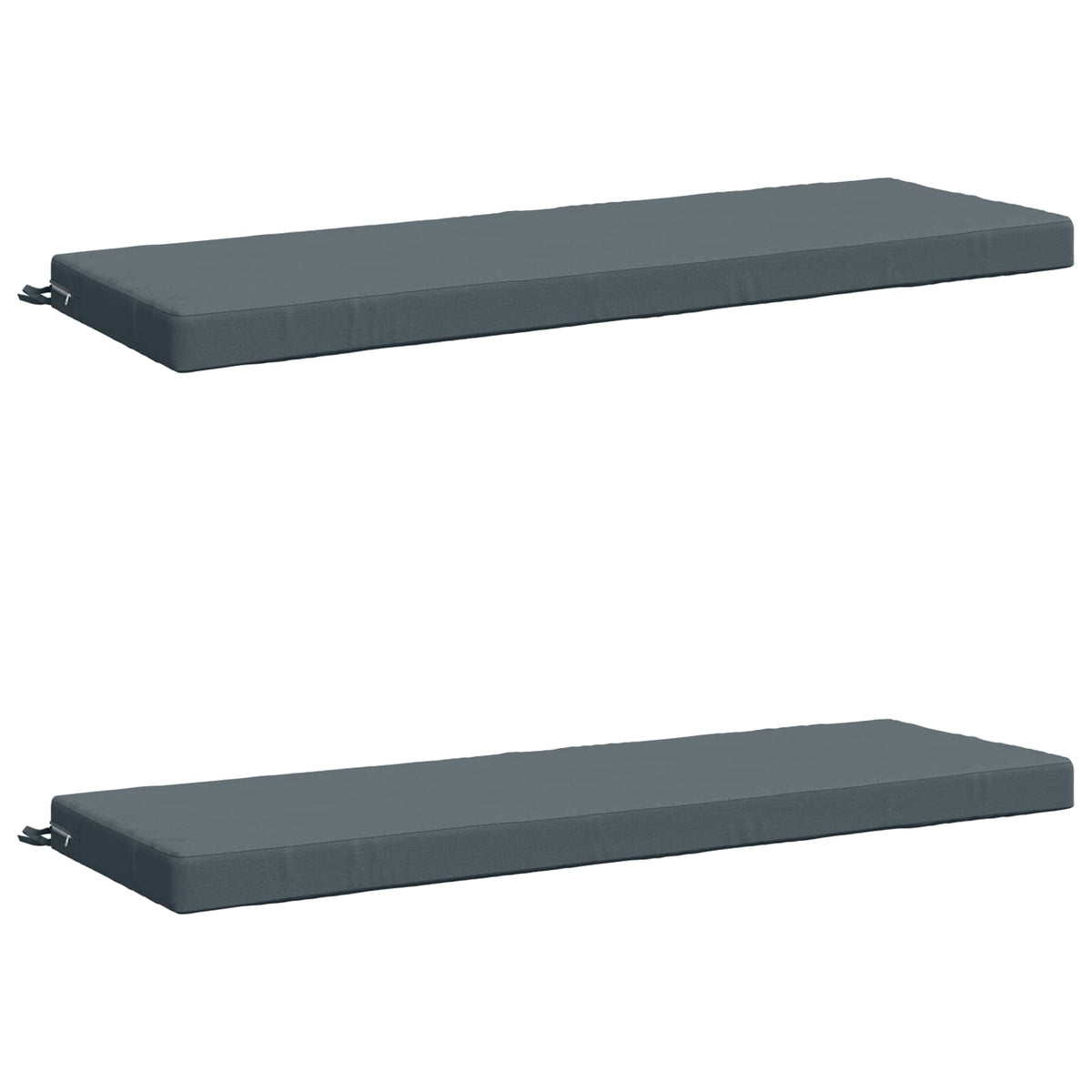 vidaXL 2-Piece Bench Cushions SOEST 2 pcs 100% Polyester Blue 2