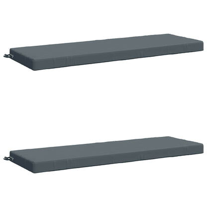 vidaXL 2-Piece Bench Cushions SOEST 2 pcs 100% Polyester Blue 2