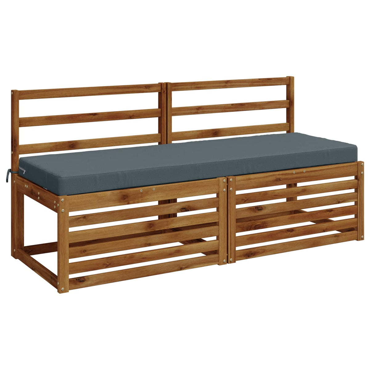 vidaXL 2-Piece Bench Cushions SOEST 2 pcs 100% Polyester Blue 3