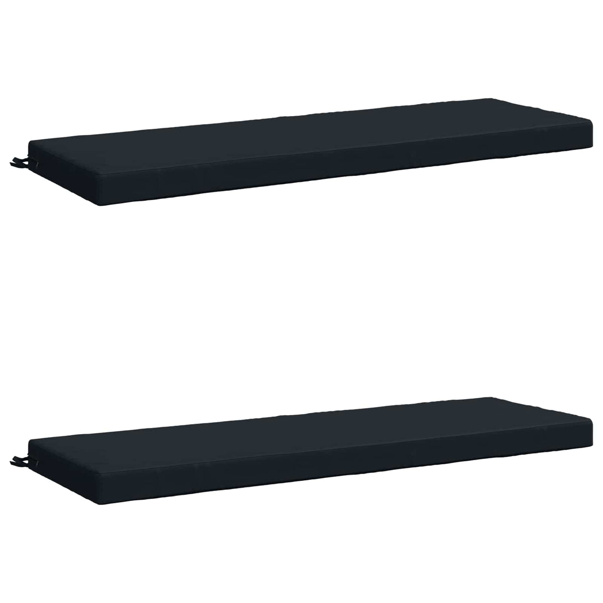 vidaXL 2-Piece Bench Cushions SOEST 100% Polyester Dark Blue 2