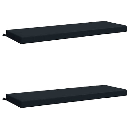 vidaXL 2-Piece Bench Cushions SOEST 100% Polyester Dark Blue 2