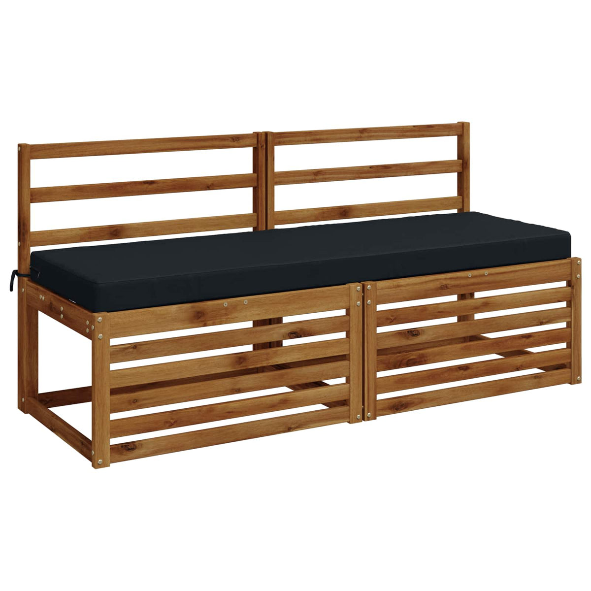 vidaXL 2-Piece Bench Cushions SOEST 100% Polyester Dark Blue 3