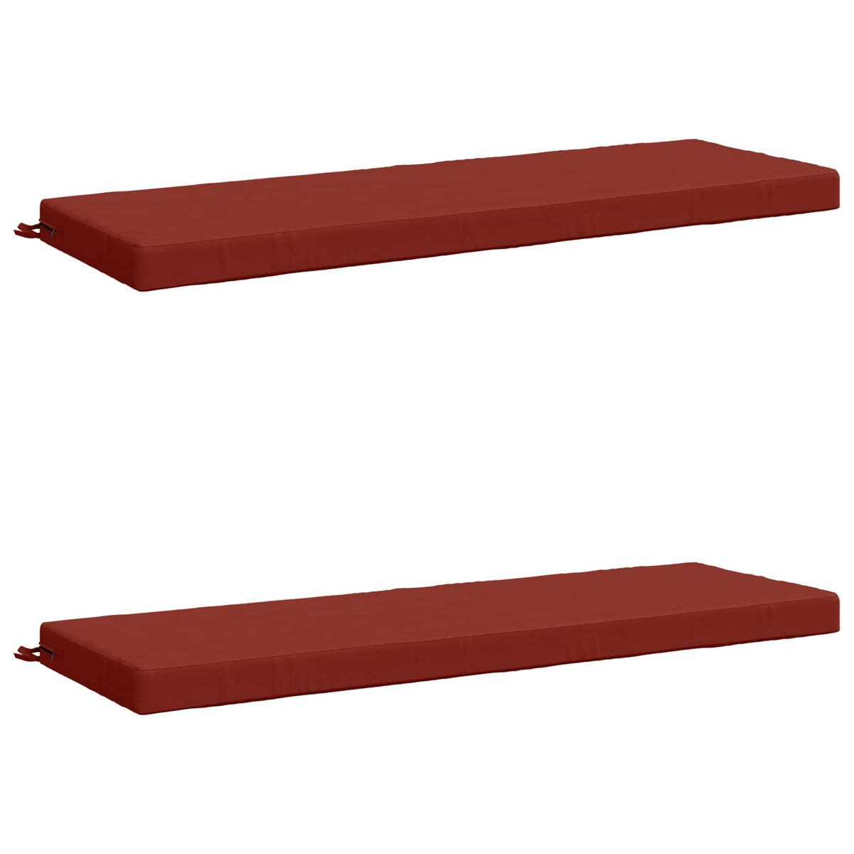 vidaXL 2-Piece Bench Cushions SOEST 2 pcs 100% Polyester Red 2