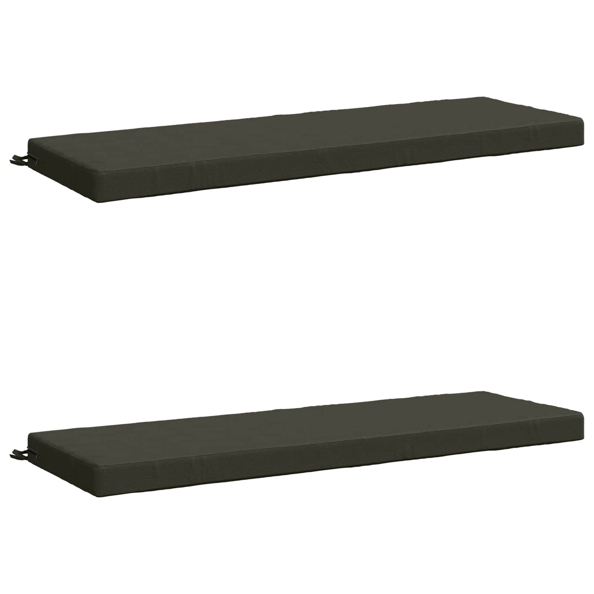 vidaXL 2-Piece Bench Cushions SOEST 2 pcs 100% Polyester Anthracite 2