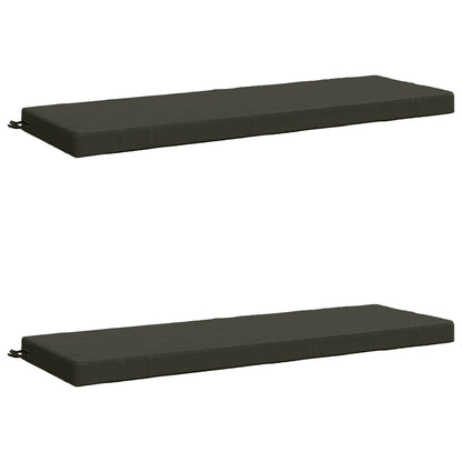vidaXL 2-Piece Bench Cushions SOEST 2 pcs 100% Polyester Anthracite 2
