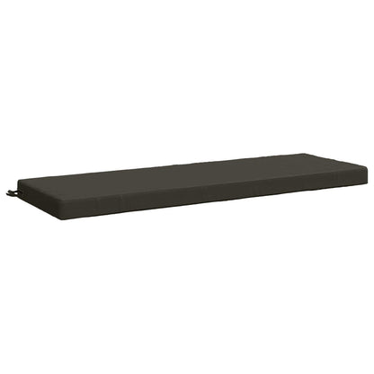 vidaXL 2-Piece Bench Cushions SOEST 2 pcs 100% Polyester Anthracite 4
