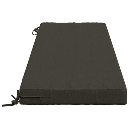 vidaXL 2-Piece Bench Cushions SOEST 2 pcs 100% Polyester Anthracite 5