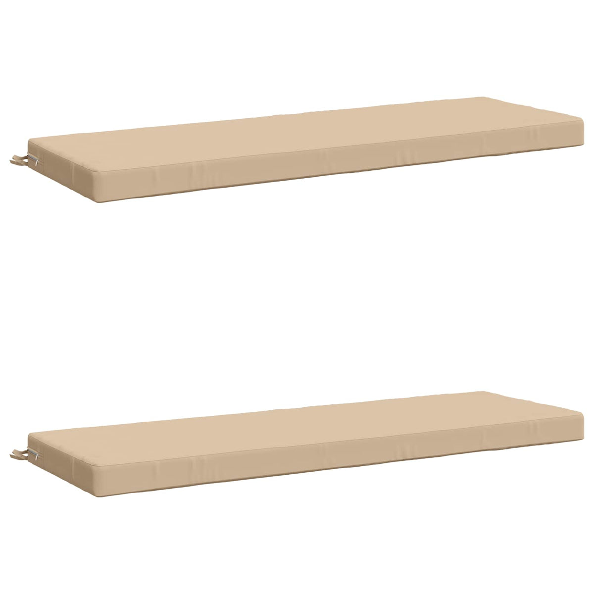 vidaXL 2-Piece Bench Cushions SOEST 100% Polyester Cream 2