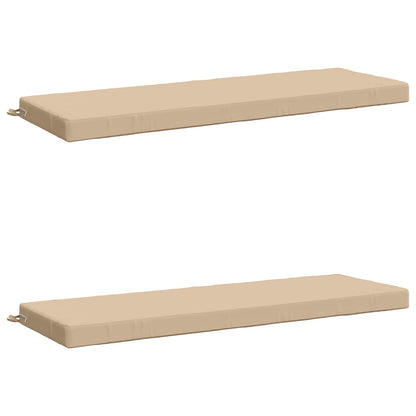 vidaXL 2-Piece Bench Cushions SOEST 100% Polyester Cream 2