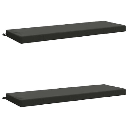 vidaXL 2-Piece Bench Cushions SOEST 2 pcs 100% Polyester Anthracite 2