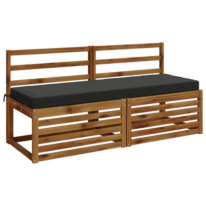 vidaXL 2-Piece Bench Cushions SOEST 2 pcs 100% Polyester Anthracite 3