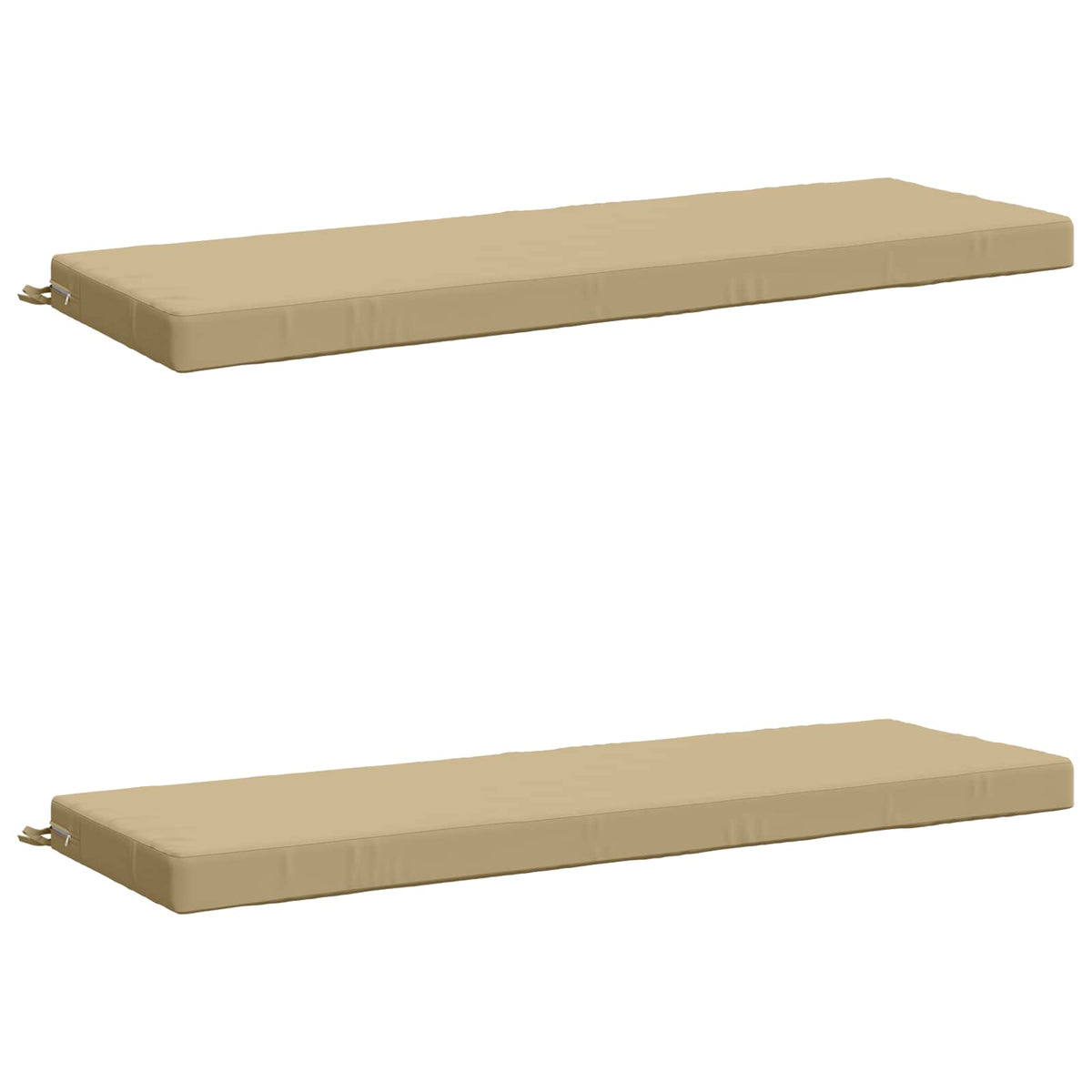 vidaXL 2-Piece Bench Cushions SOEST 2 pcs 100% Polyester Beige 2