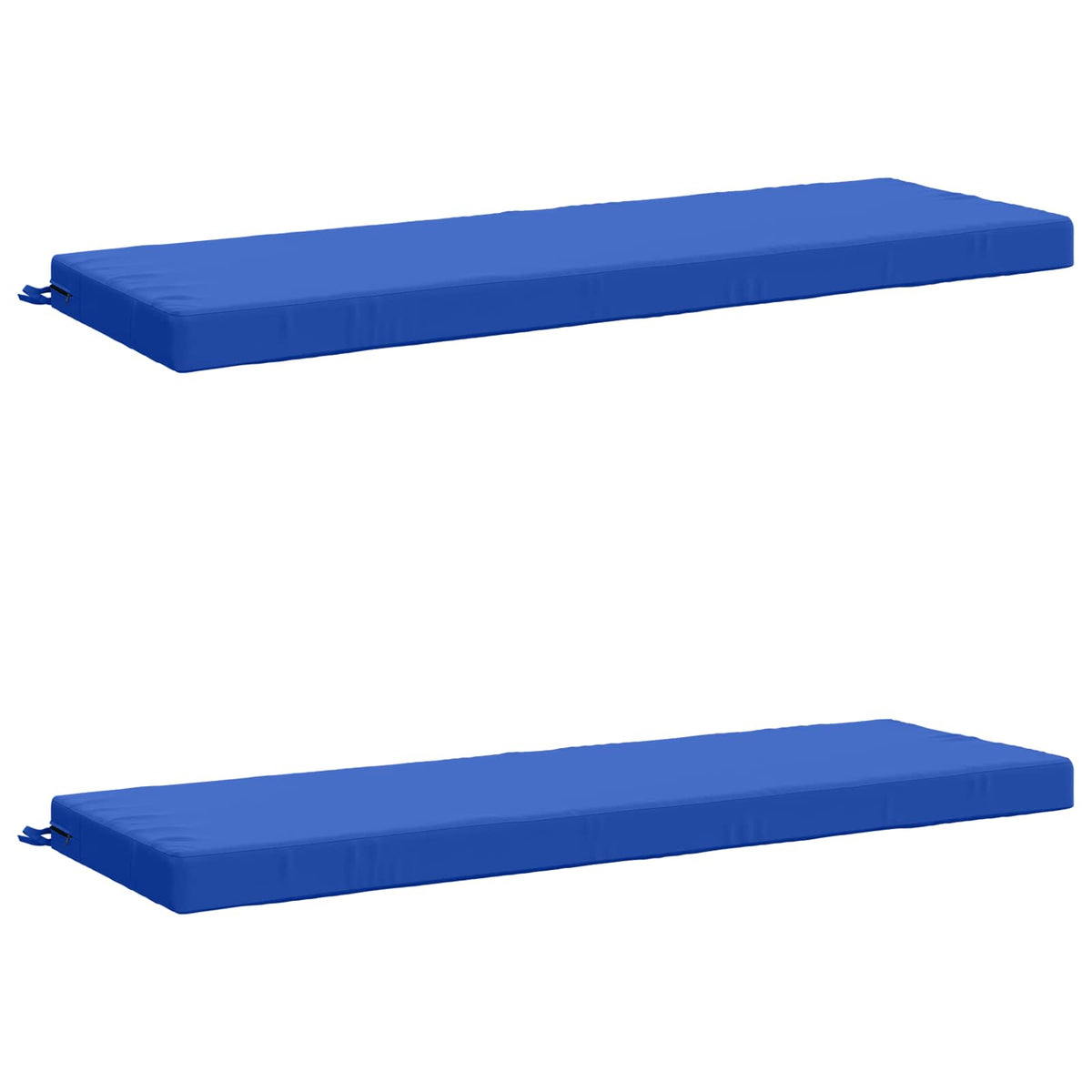 vidaXL 2-Piece Bench Cushions SOEST 2 pcs 100% Polyester Royal Blue 2