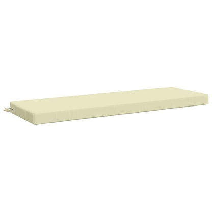 vidaXL 2-Piece Bench Cushions SOEST 2 pcs 100% Polyester Cream 4