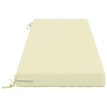 vidaXL 2-Piece Bench Cushions SOEST 2 pcs 100% Polyester Cream 5