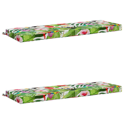vidaXL 2-Piece Bench Cushions SOEST 2 pcs 100% Polyester Multicolour 2