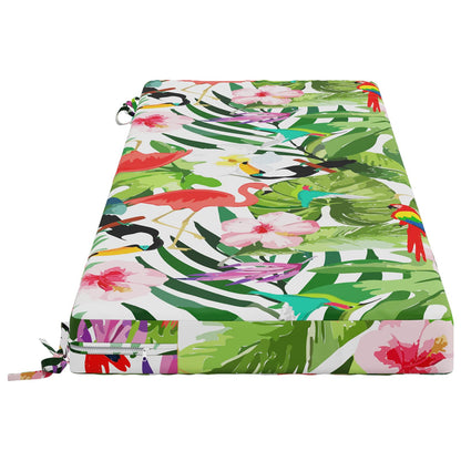 vidaXL 2-Piece Bench Cushions SOEST 2 pcs 100% Polyester Multicolour 5
