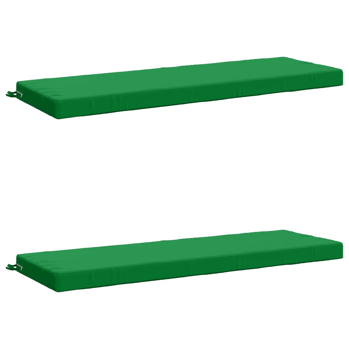 vidaXL 2-Piece Bench Cushions SOEST 2 pcs 100% Polyester Green 2
