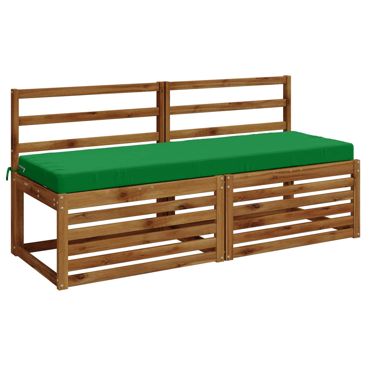 vidaXL 2-Piece Bench Cushions SOEST 2 pcs 100% Polyester Green 3