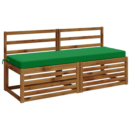 vidaXL 2-Piece Bench Cushions SOEST 2 pcs 100% Polyester Green 3