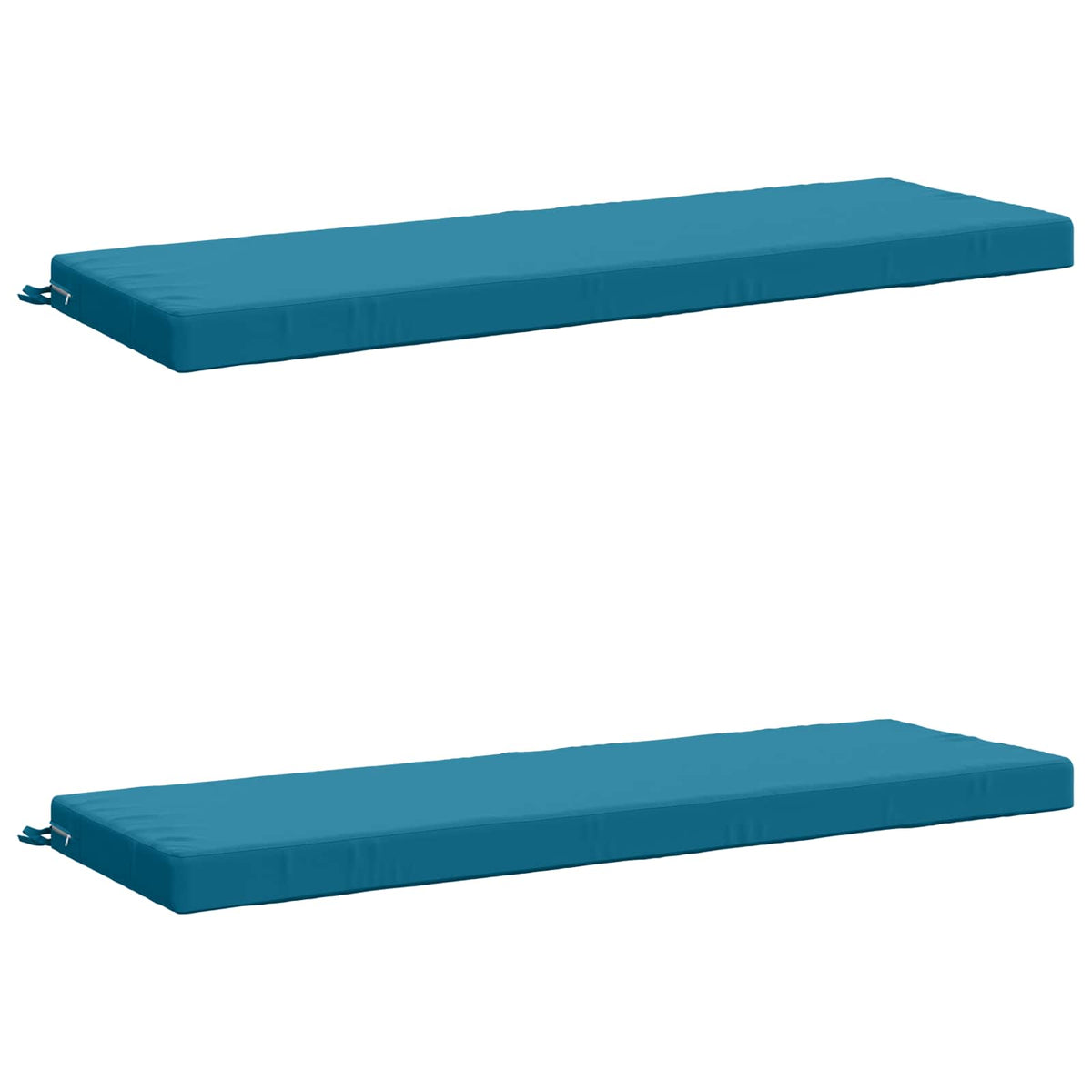 vidaXL 2-Piece Bench Cushions SOEST 2 pcs 100% Polyester Light Blue 2