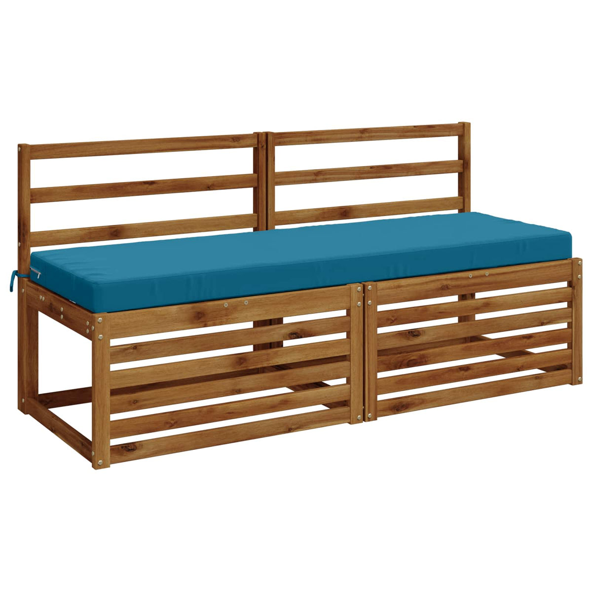 vidaXL 2-Piece Bench Cushions SOEST 2 pcs 100% Polyester Light Blue 3