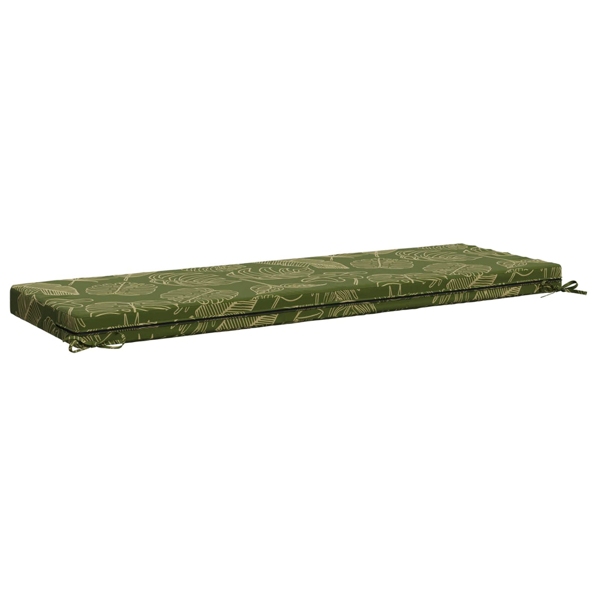 vidaXL 2-Piece Bench Cushions SOEST 2 pcs 100% Polyester Leaf Design 6